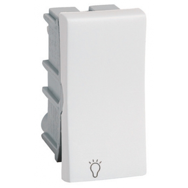 Interruptor Pulsador para Minuteira 2 A 250 V Branco com Borne Parafuso Pial Plus+ 611003BC Pial Legrand