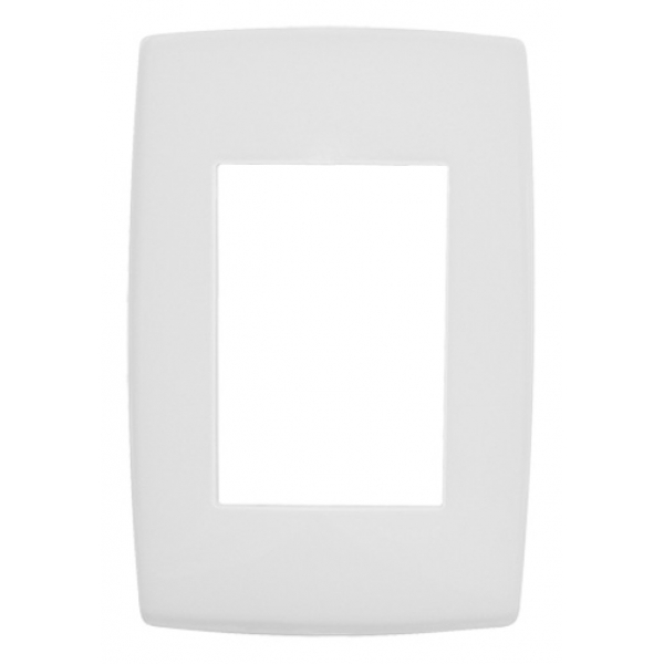 Placa 4 x 2 para 3 Módulos Branca Pial Plus+ 618503BC Pial Legrand