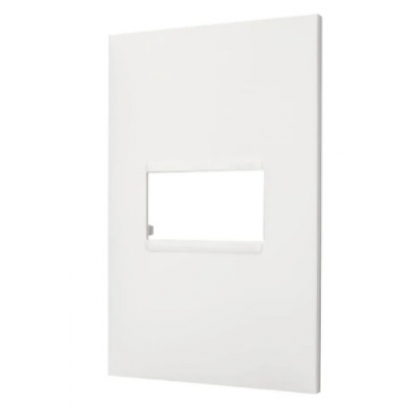 Placa 4 x 2 para 1 Módulo Branca Pial Plus+ 618501BC Pial Legrand