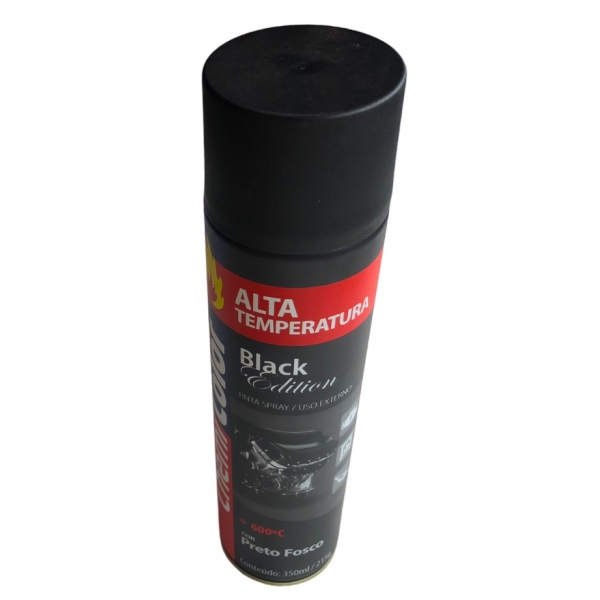 Spray Tinta Alta Temperatura Preto 350 Ml Chemicolor