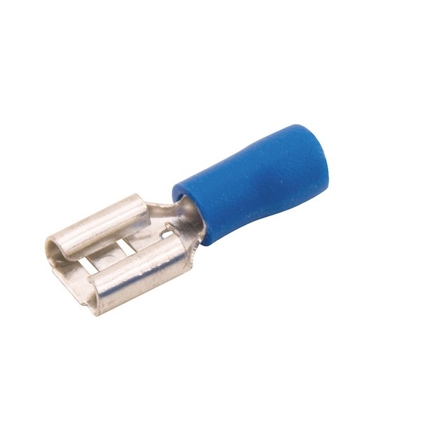 Terminal Fêmea Pré-Isolado para Cabo 1,5 a 2,5 mm² Azul 30018 Lukma