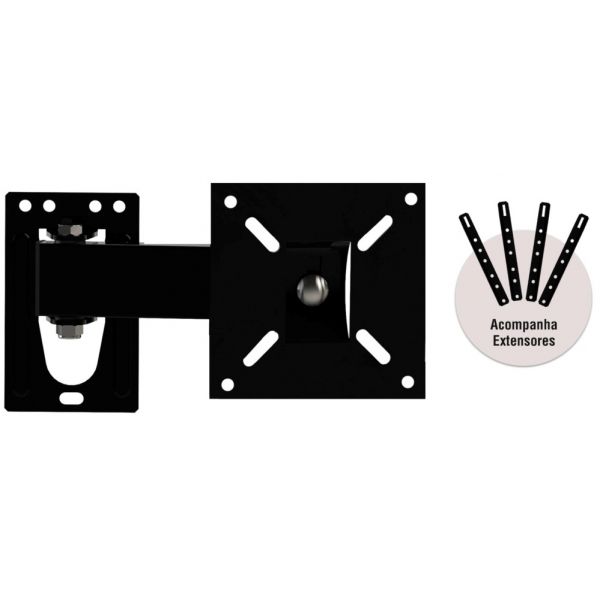 Suporte para TV LED de 10 a 56 pol. Braço Articulado BRA3.0 Brasforma