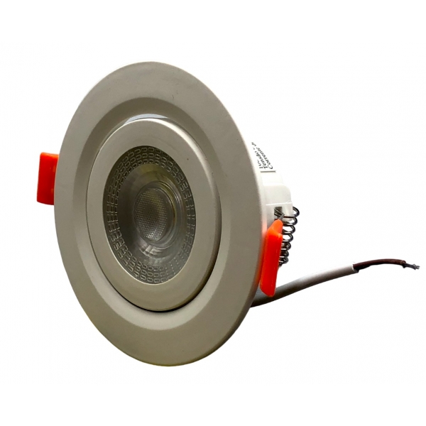 Spot LED 6 W Bivolt 3.000 K Redondo 80163004 Blumenau Iluminação