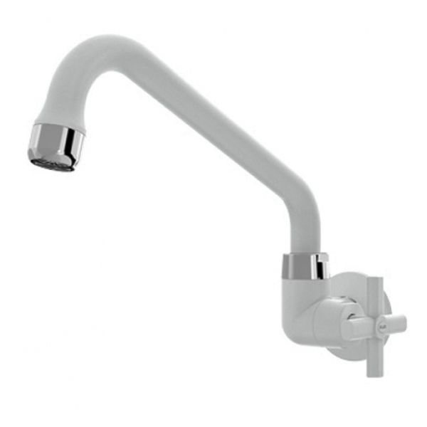 Torneira de Parede Inclinada para Cozinha Lume Branca 191551 Blukit