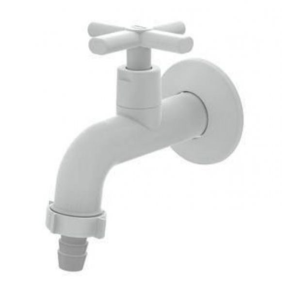 Torneira de Parede Curta Multiuso Lume Branca 191559 Blukit