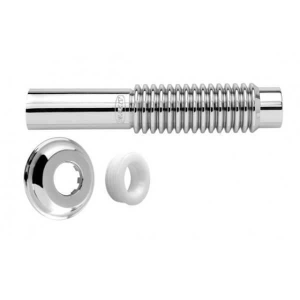 Tubo Ligação Ajustavel Cromado Para Vaso 260 Mm 290404 Blukit