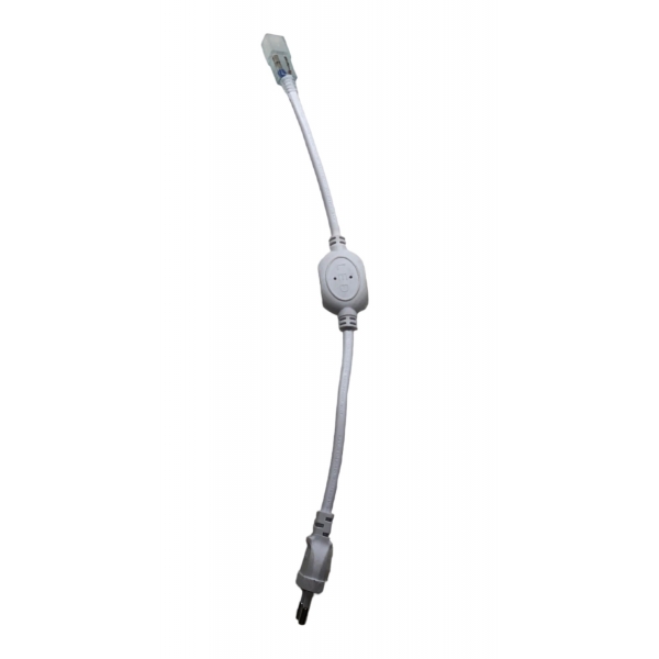 Cabo de Alimentação para Fita LED de Alta Tensão 50 x 50 mm 127 V Tradicional Embuled