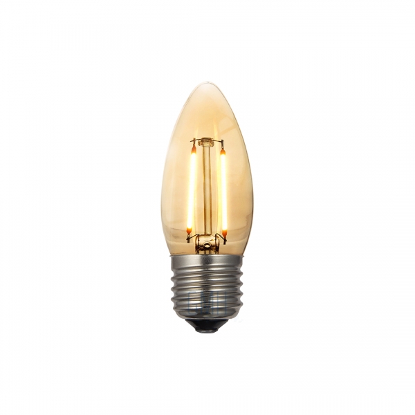 Lampada Filamento LED Vela 2 W E27 Bivolt Luz Amarela GMH