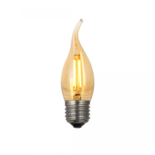 Lampada Filamento LED Vela Chama Bico Torto 2 W E27 Bivolt GMH