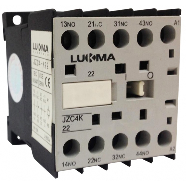 Mini Contator Auxiliar 3NA+1NF Bobina 220 V CJX2-K31 08006 Lukma