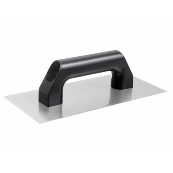 Desempenadeira de Aço Lisa 12 x 24 cm com Cabo Plástico 5964 Stamaco