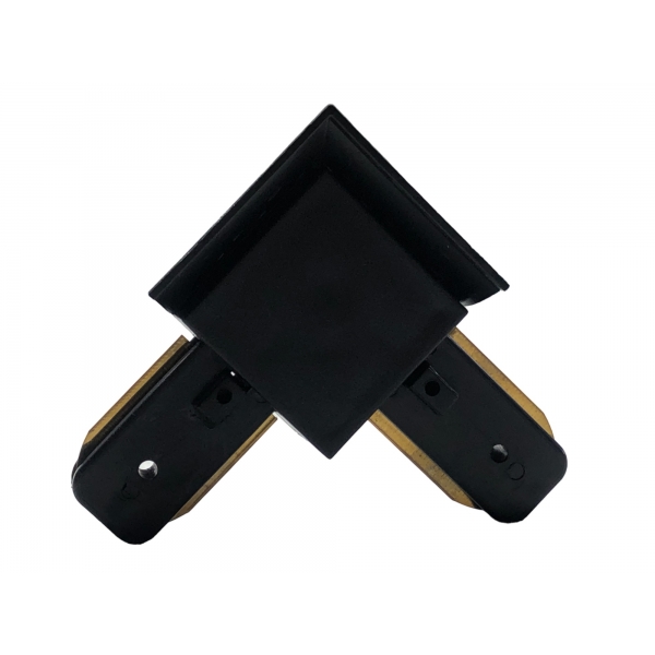 Conector de Emenda L 90° para Trilho Eletrificado Preto Delis