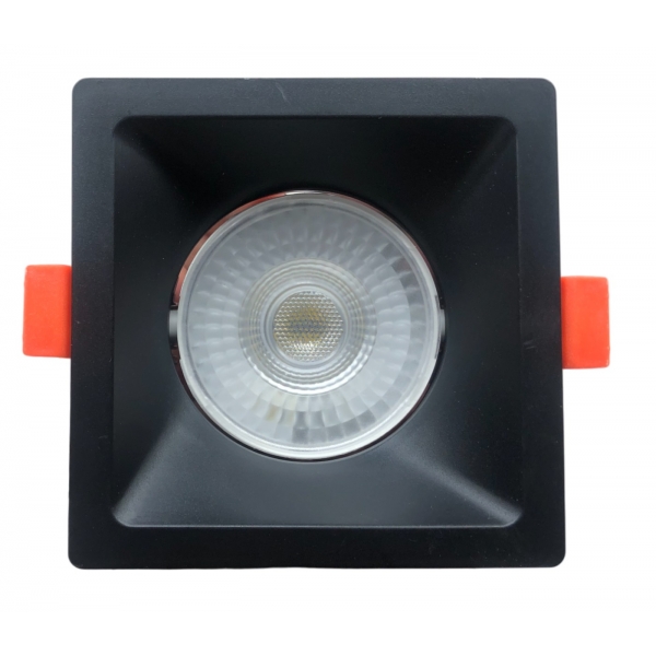 Spot Embutir Recuado Quadrado Preto 6w 6500k 81466001 Blumenau Blumenau Iluminação