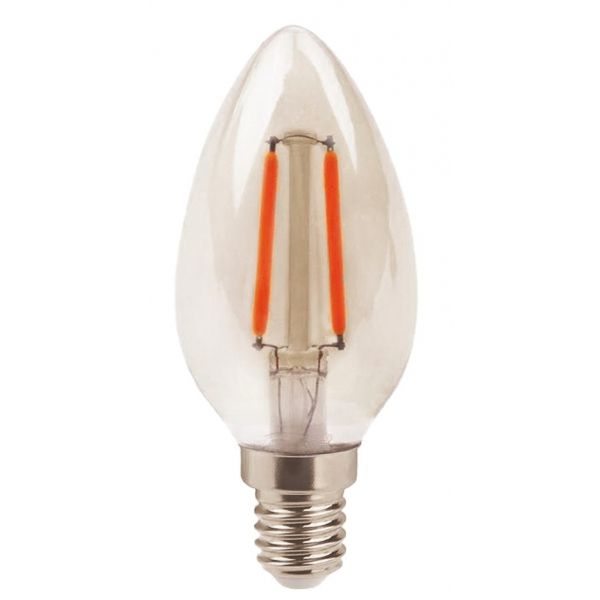 Lamp LED Fil E14 B35 2 W 2200 K 127v Led90.133 Foxlux