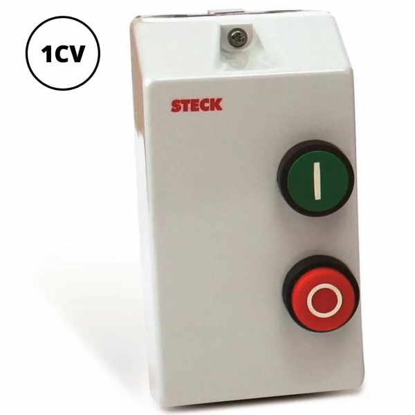 Chave de Partida Direta Trifásica 1 cv 220 V 2,5 a 4 A Steck
