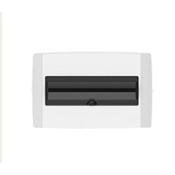 Quadro Distribuição Embutir PVC 12 Disjuntores 62067 Ilumi