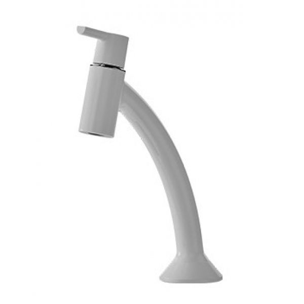 Torneira Mesa Curva para lavat Confort Branca 191571 Blukit