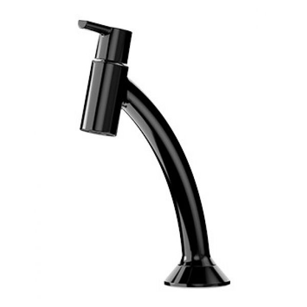 Torneira Mesa Curva para lavat Confort Black 191586 Blukit