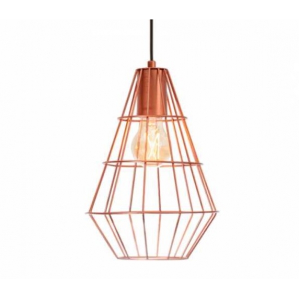 Pendente Luminária Teto Arame Balon Cobre Illuminei