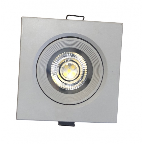 Spot LED 7 W Bivolt 3000 K Quadrado Led90.78 Foxlux
