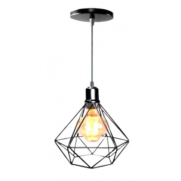 Pendente de Arame Indiano Preto Illuminei