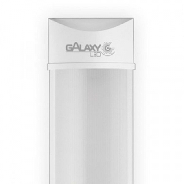 Luminária Tubular LED Slim 72 W 2,4 m 6500 K Bivolt Galaxy