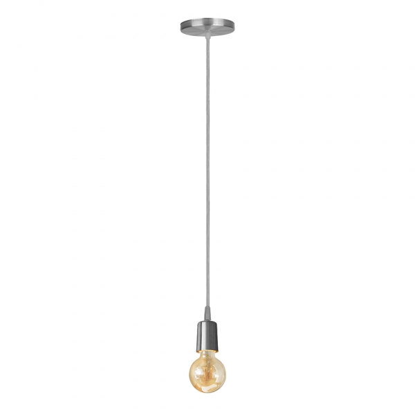 Pendente Alumínio Orbital Prata Kin Light