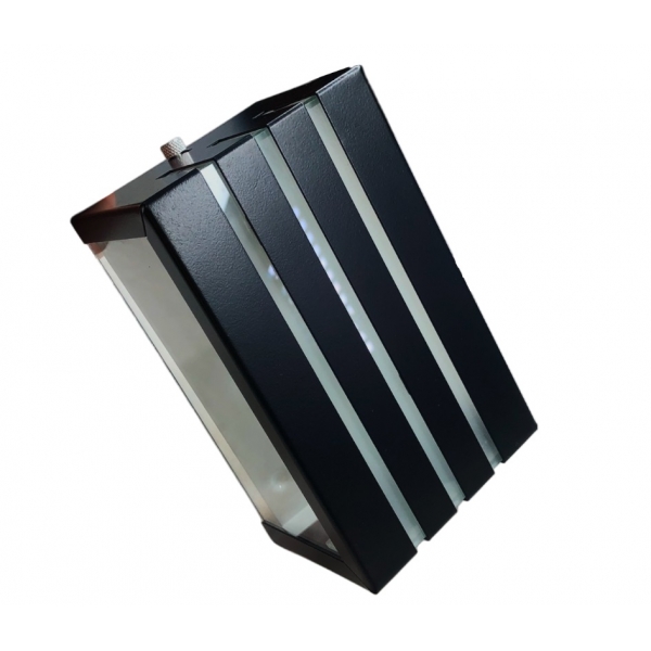 Arandela de Alumínio com 3 Frisos 15 x 7 x 9 cm Alumínio MOD108 Foco Iluminação