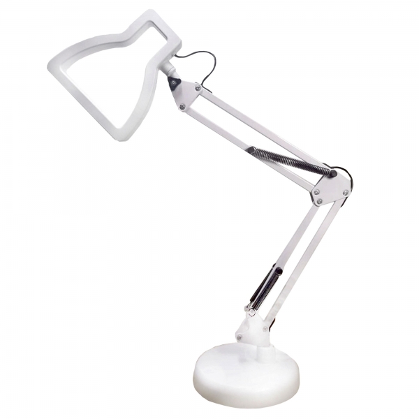 Luminária 3d Lampada Branca Articulado GMH 3d-branco