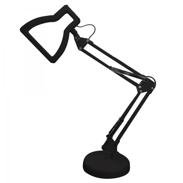 Luminária 3d Lampada Preto Articulado GMH 3d-preto
