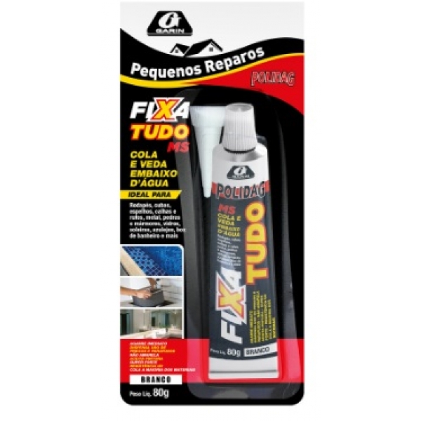 Fixa Tudo Branco 80 g Pptb-080 Garin