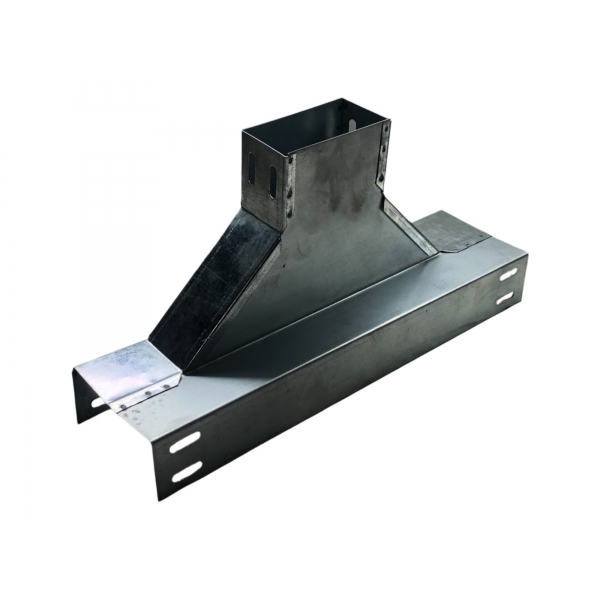 T Vertical Descida Lateral P/ Eletrocalha 100x50 Mm Piralux