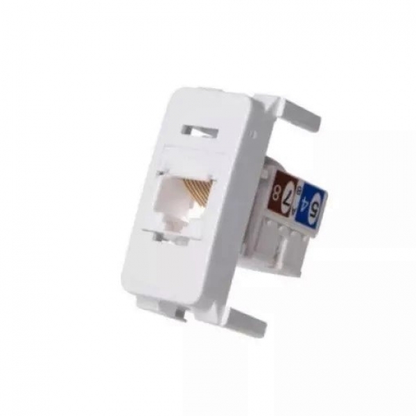 Tomada de Rede RJ45 Cat6 Branca B3 PA019413 Margirius