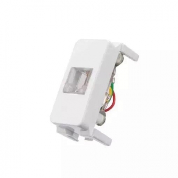 Tomada Telefônica RJ11 de 4 Fios Branca B3 PA019414 Margirius