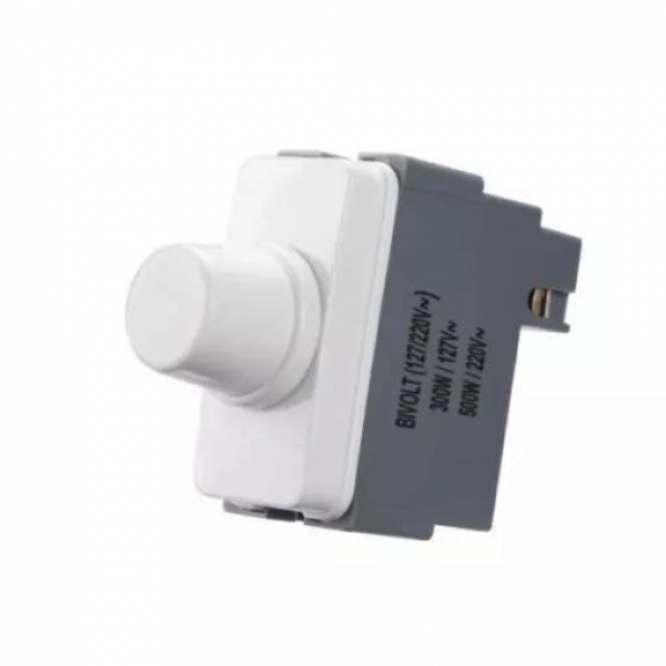 Dimmer Variador de Luminosidade Bivolt Branco B3 PA019419 Margirius