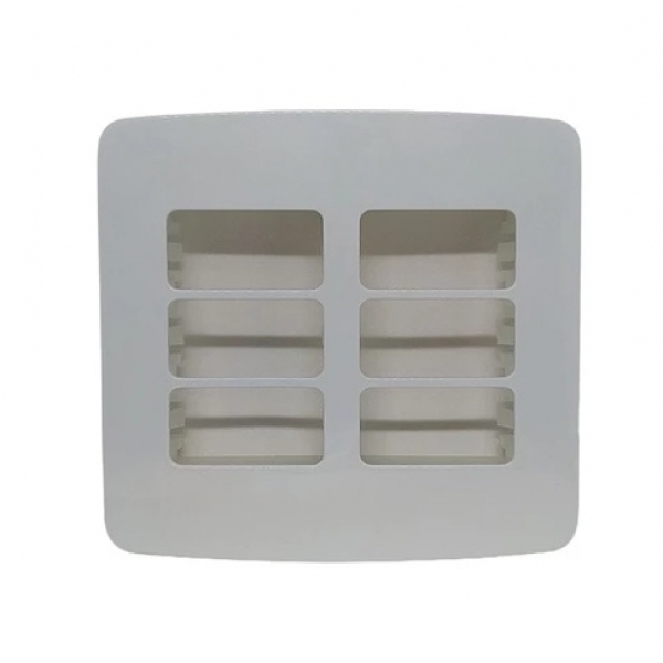 Placa 4 x 4 para 6 Módulos Branca B3 PA019426 Margirius