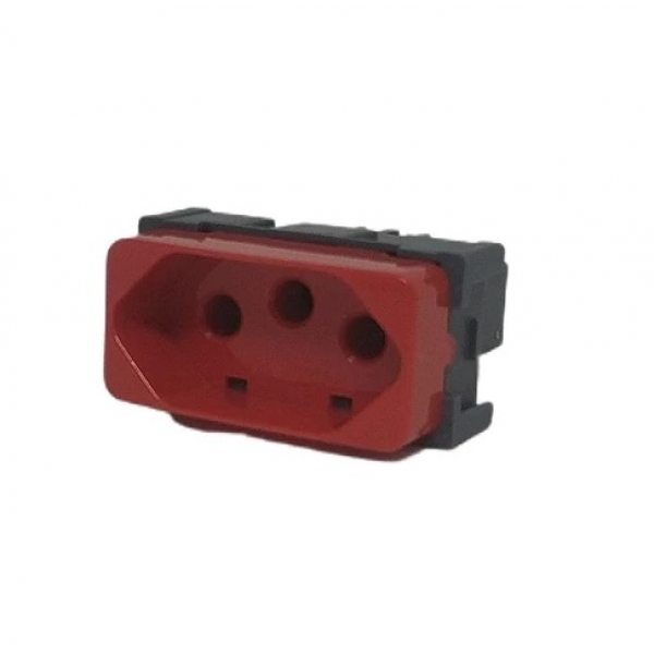 Tomada 2P+T 20 A Vermelha B3 PA019488 Margirius