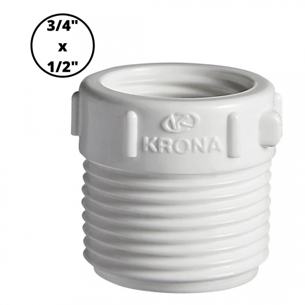 Bucha de Redução Roscável A Fria 3/4x1/2 Krona 0208