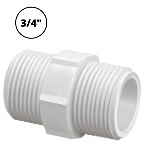 Nipel Pvc Roscável Branco 3/4 Polegada 0288 Krona