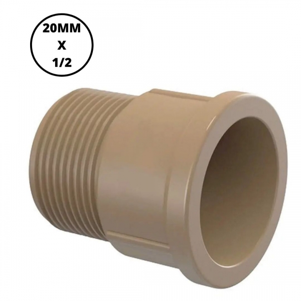 Adaptador Soldável Água Curto 20 mm x 1/2 pol. Krona 0330