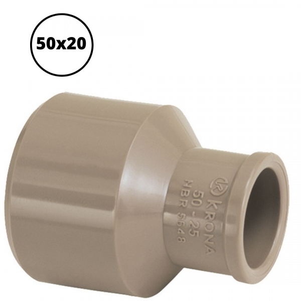 Bucha de Redução Soldável Longa A Fria 50x20 mm Krona 0370