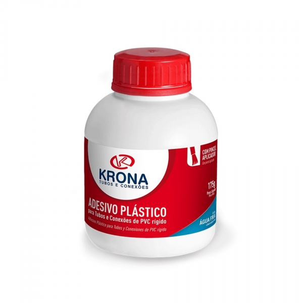 Adesivo Plástico 175g com pincel 0518 Krona