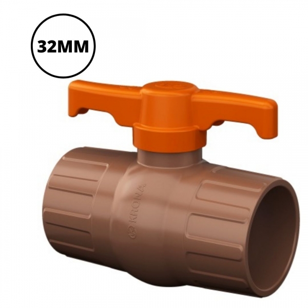 Registro Esfera Soldável Água Fria 32mm 0542 Krona