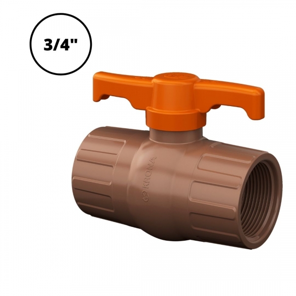 Registro Esfera Roscável Água Fria 3/4 0552 Krona