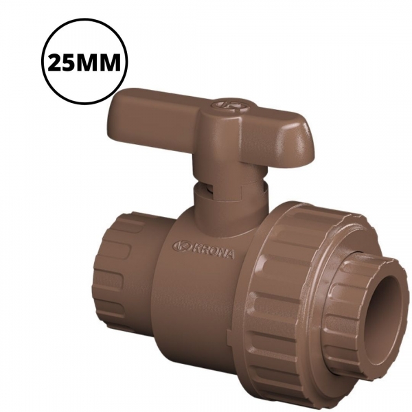 Registro Esfera Soldável C/União Água Fria 25 mm Krona 0562