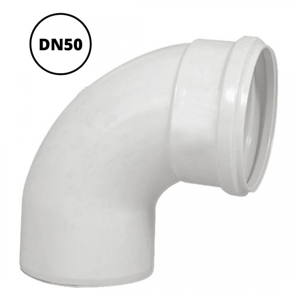 Curva 90° Curta para Esgoto Primário DN 50 Krona 0600