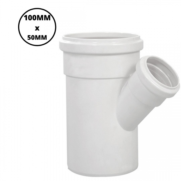 Junção de Redução 45 Para Esgoto Simples Primário DN 100x50 mm Krona 0639