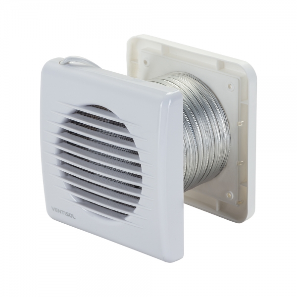 Micro Ventilador Exaustor Para Banheiro 100 mm 127 V Ventisol Kit 11615