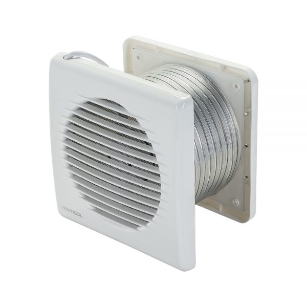 Micro Ventilador Exaustor Para Banheiro 150 mm 127 V Ventisol Kit 11617