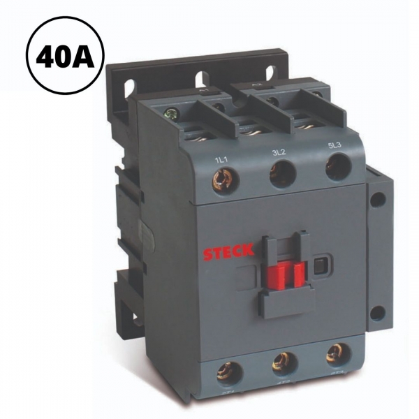Contator de Potência Challenger Tripolar 40 A Bobina 220 V 1NA+1NF SK140A Steck
